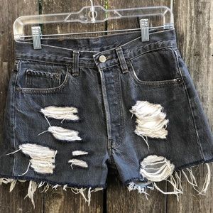 Vintage 501 Levi’s High Waisted Cut Off Shorts